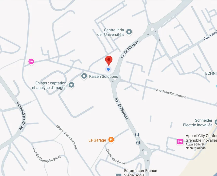 Plan d'accès au 545